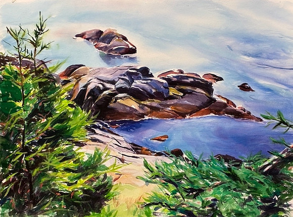 Backside of Monhegan