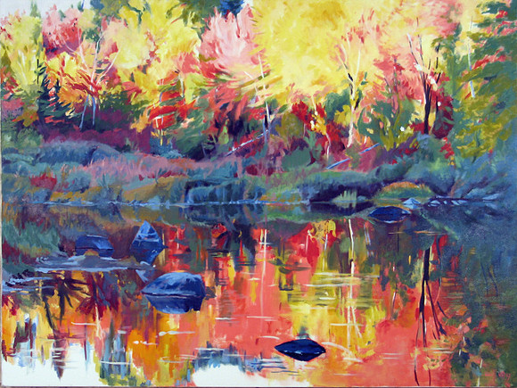 Snapping Turtle Pond print