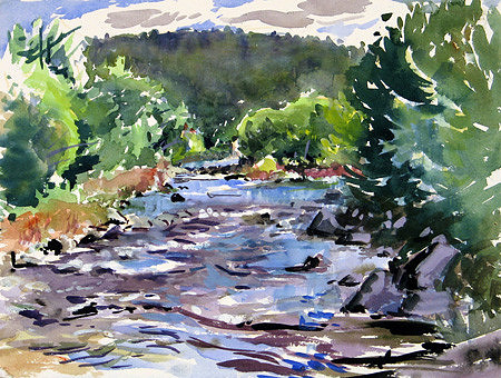 On the Bridge, Wassataquoik by Marsha Donahue