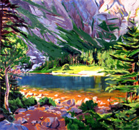 Chimney Pond Dream print by Marsha Donahue