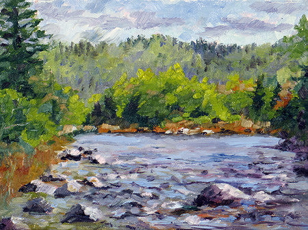 South on the Wassataquoik by Sandra Dolan