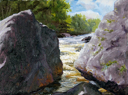 Wassataquoik Stream by Michael Branca