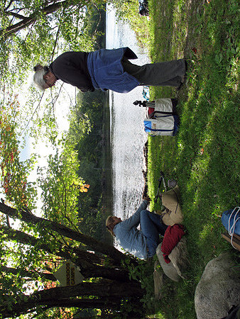 Artists Renee and Sandy at Lunksoos