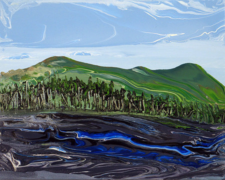 Lunksoos Mountain at Lunksoos Camp 3 by John Redick